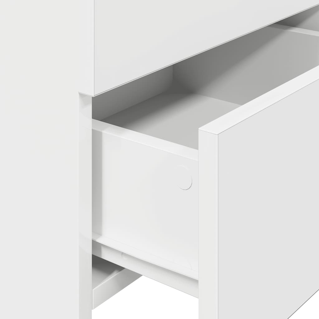 sengeborde 2 stk. med 2 skuffer hvide 40x36,5x62 cm