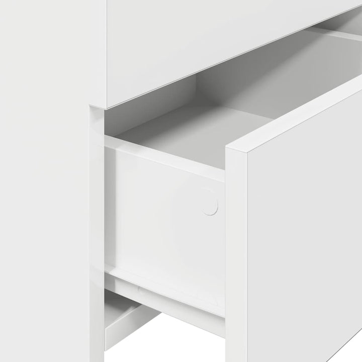 sengeborde 2 stk. med 2 skuffer hvide 40x36,5x62 cm