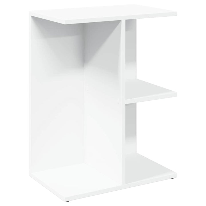 sengebord 46,5x29x61 cm konstrueret træ hvid