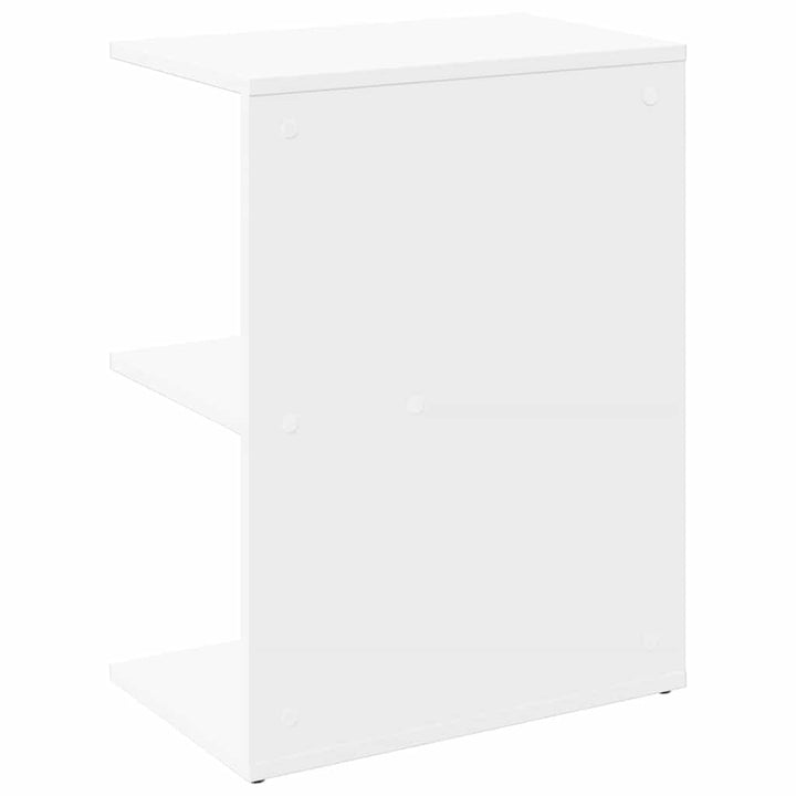 sengebord 46,5x29x61 cm konstrueret træ hvid