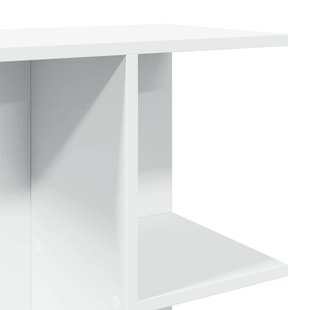 sengebord 46,5x29x61 cm konstrueret træ hvid