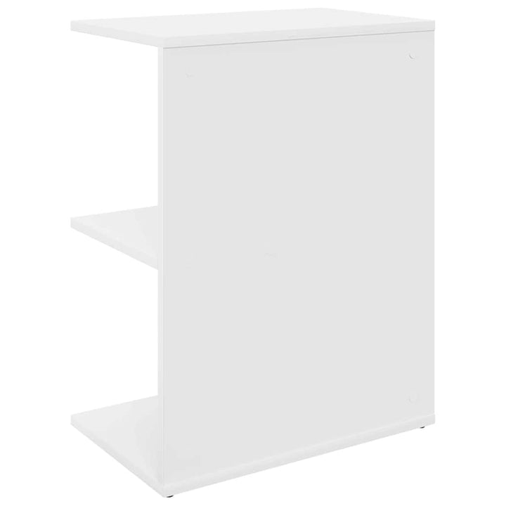 sengeborde 2 stk. 46,5x29x61 cm konstrueret træ hvid