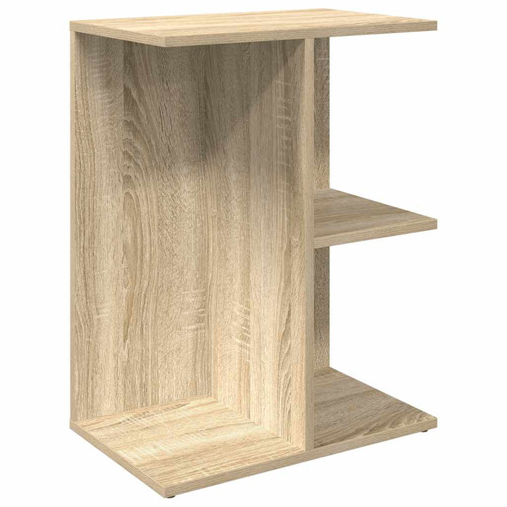 sengeborde 2 stk. 46,5x29x61 cm konstrueret træ sonoma-eg
