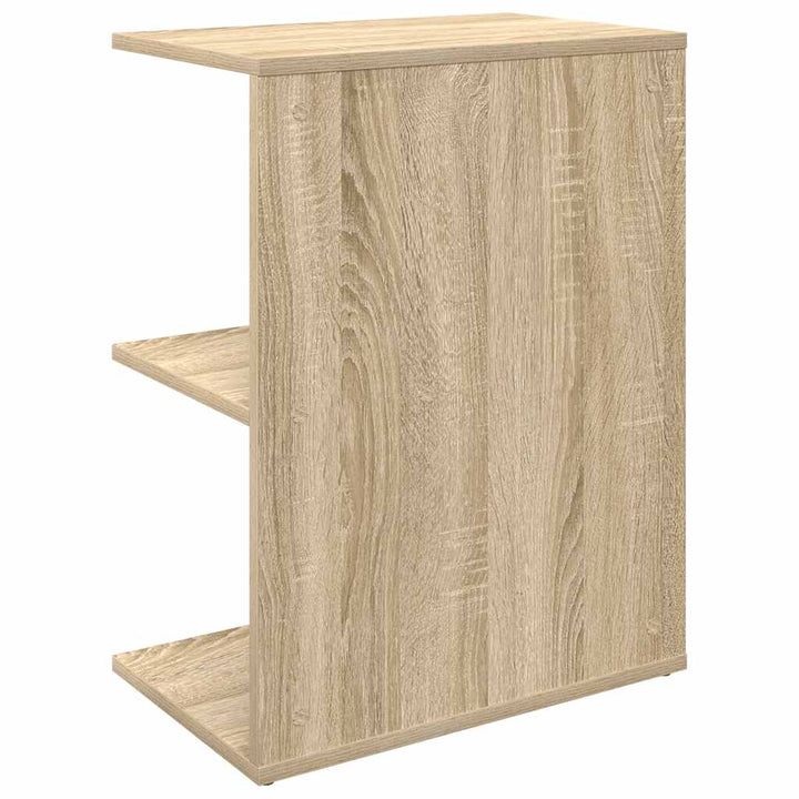 sengeborde 2 stk. 46,5x29x61 cm konstrueret træ sonoma-eg