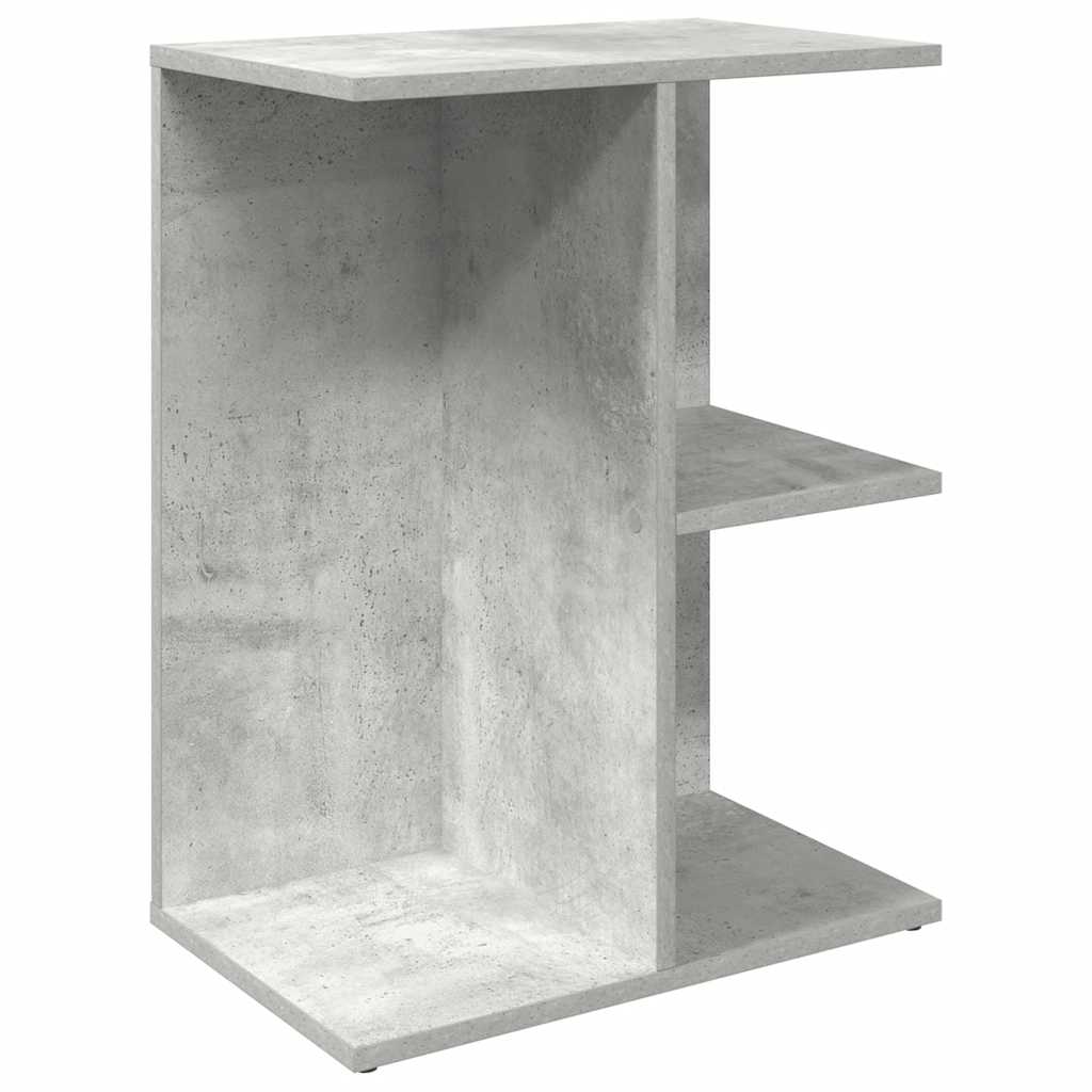 sengebord 46,5x29x61 cm konstrueret træ betongrå