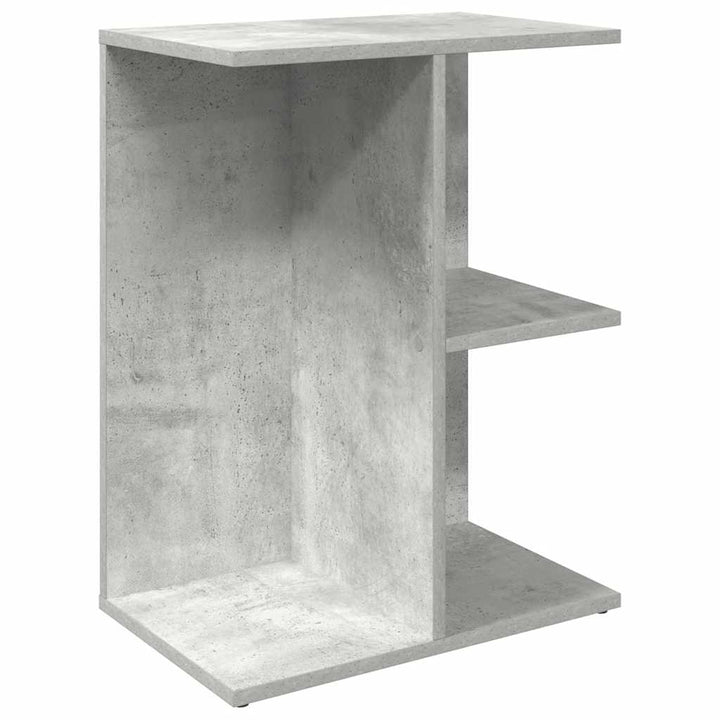 sengebord 46,5x29x61 cm konstrueret træ betongrå