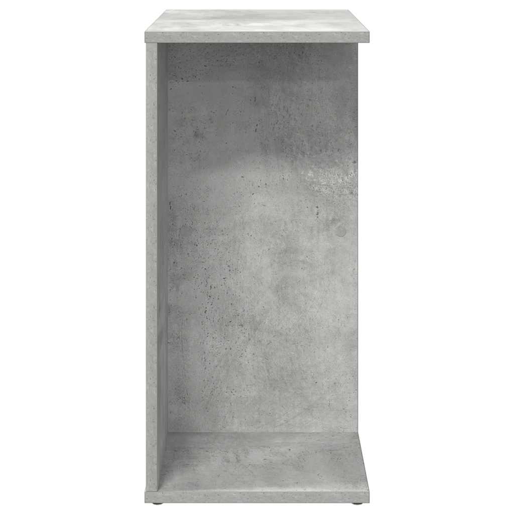 sengebord 46,5x29x61 cm konstrueret træ betongrå
