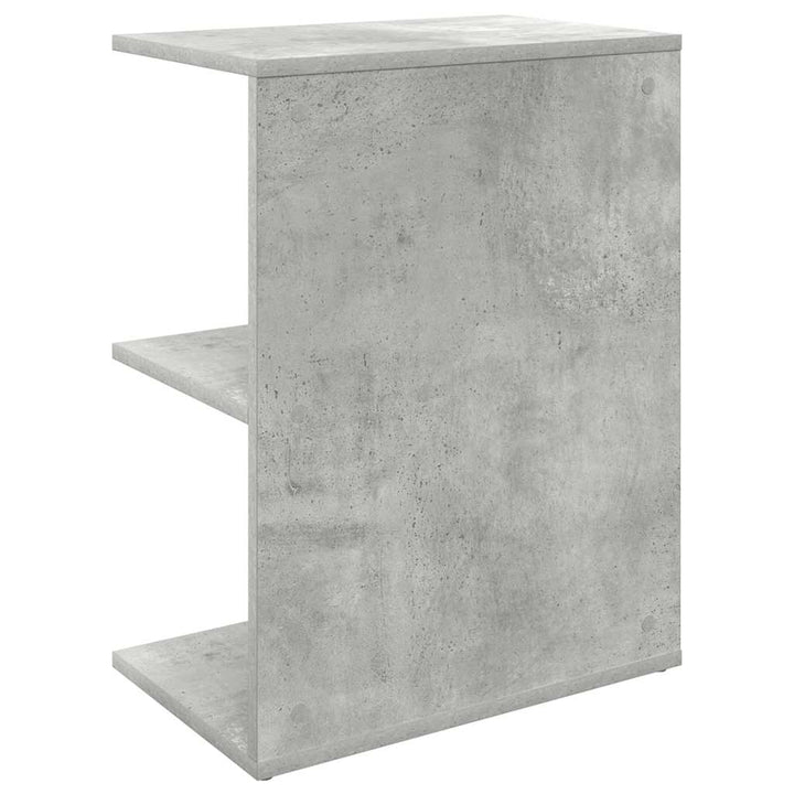 sengebord 46,5x29x61 cm konstrueret træ betongrå
