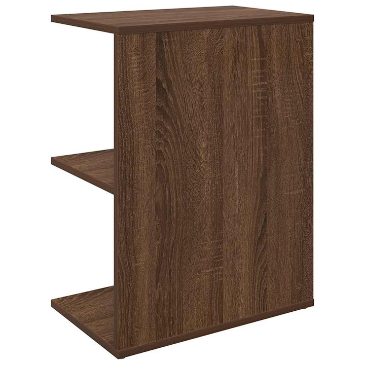 sengeborde 2 stk. 46,5x29x61 cm brun egetræsfarve