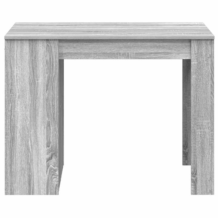 skrivebord med skuffe og hylde 102x62x77,5 cm grå sonoma-eg