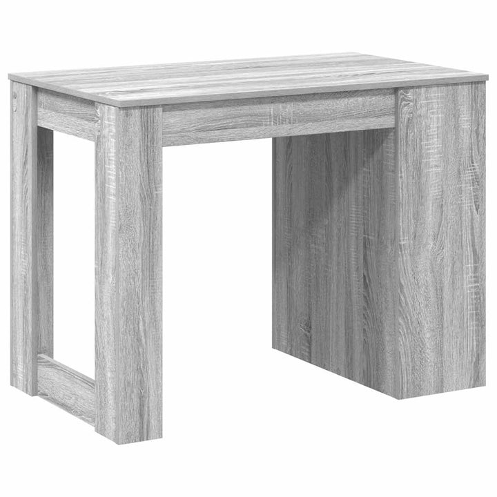 skrivebord med skuffe og hylde 102x62x77,5 cm grå sonoma-eg