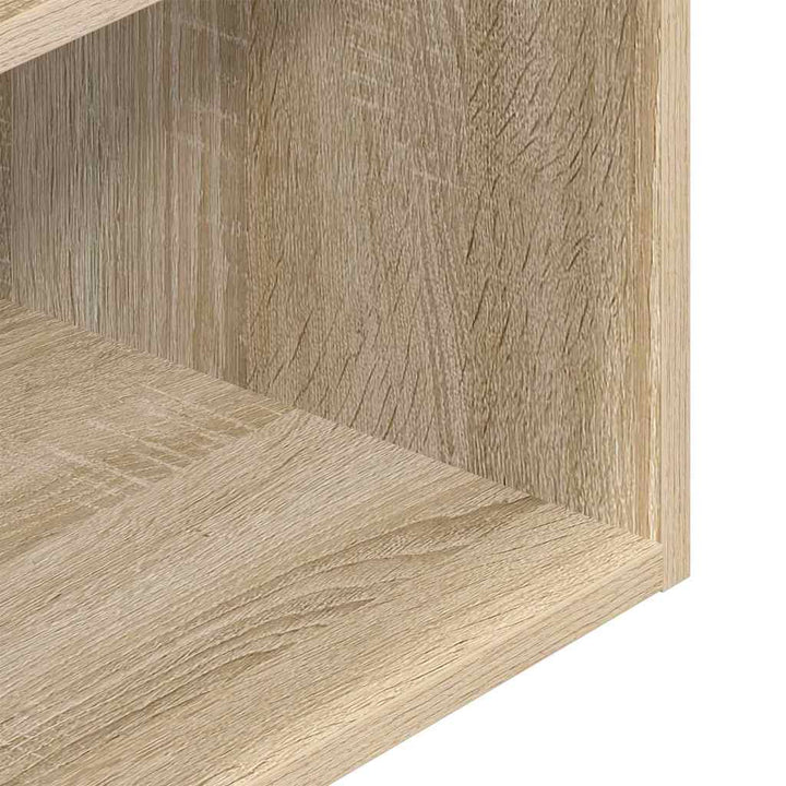 sengeborde med skuffe 2 stk. 35x34x66,5 cm sonoma-eg