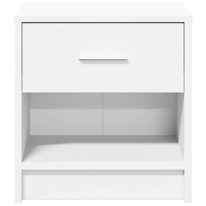 sengeborde 2 stk. med skuffe 39x28x41 cm hvid