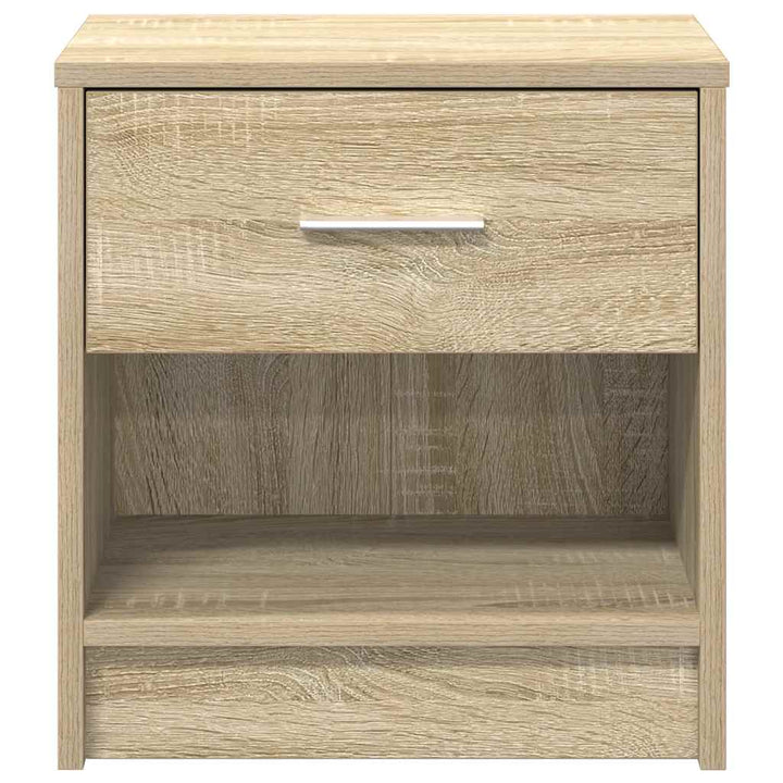 sengebord med skuffe 39x28x41 cm sonoma-eg