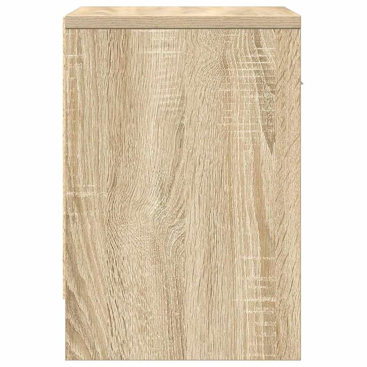 sengebord med skuffe 39x28x41 cm sonoma-eg