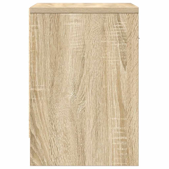 sengeborde 2 stk. med skuffe 39x28x41 cm sonoma-eg