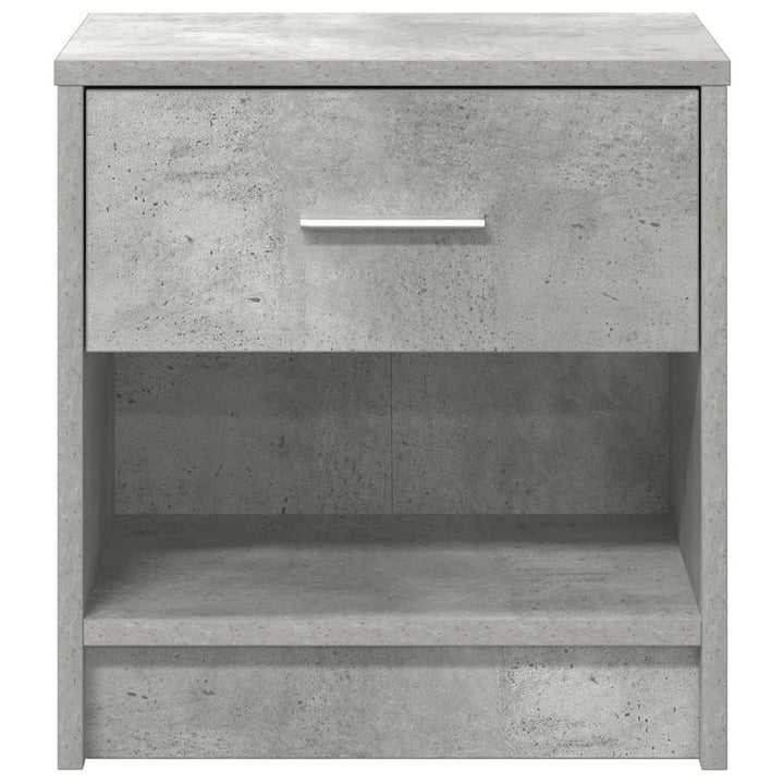 sengeborde 2 stk. med skuffe 39x28x41 cm betongrå