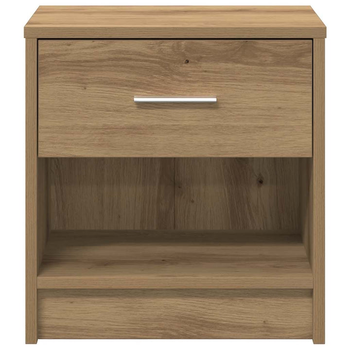 sengeborde 2 stk. med skuffe 39x28x41 cm kunsteg