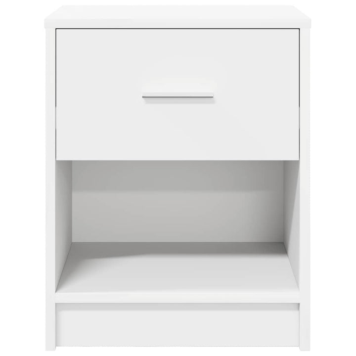 sengebord med skuffe 40x34x50 cm hvid