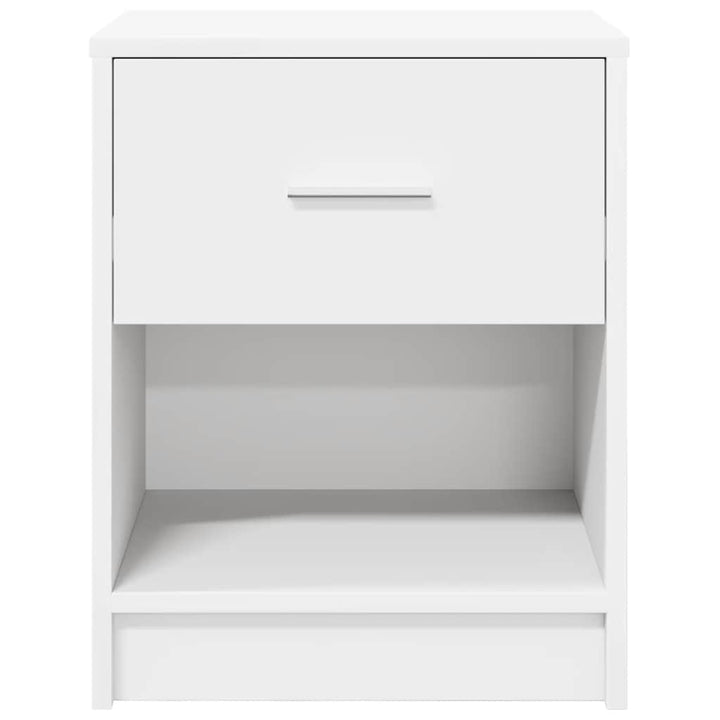sengeborde 2 stk. med skuffe 40x34x50 cm hvid