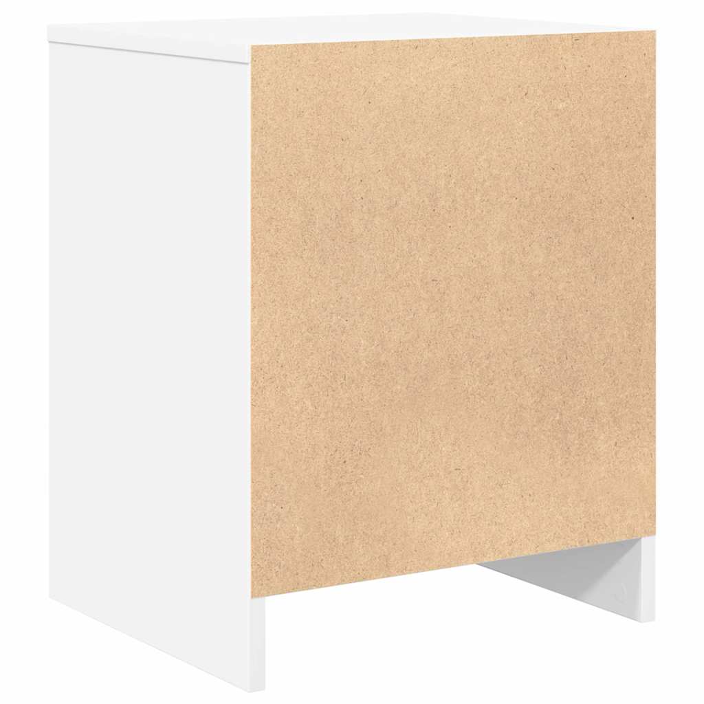 sengeborde 2 stk. med skuffe 40x34x50 cm hvid