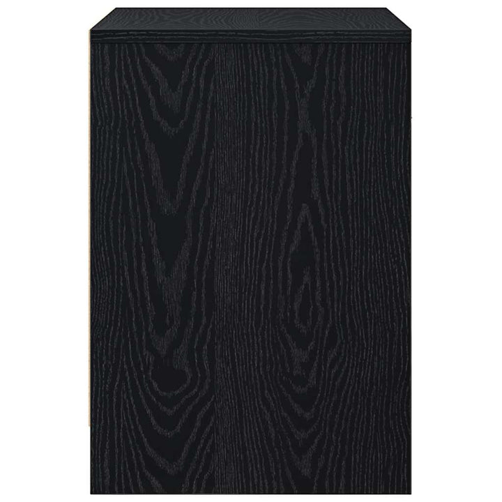 sengeborde 2 stk. med skuffe 40x34x50 cm sort