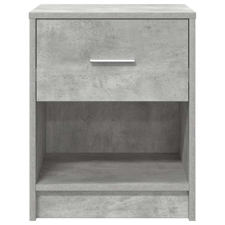 sengeborde 2 stk. med skuffe 40x34x50 cm betongrå