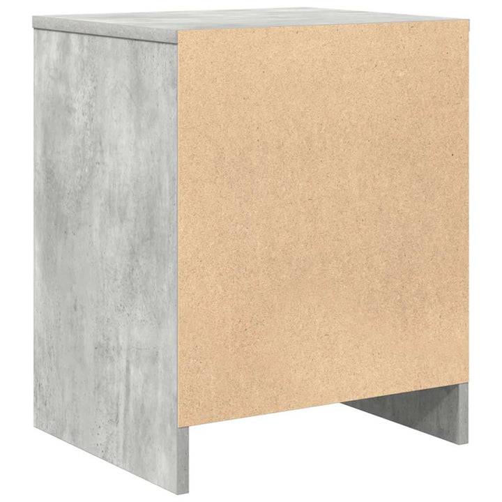 sengeborde 2 stk. med skuffe 40x34x50 cm betongrå