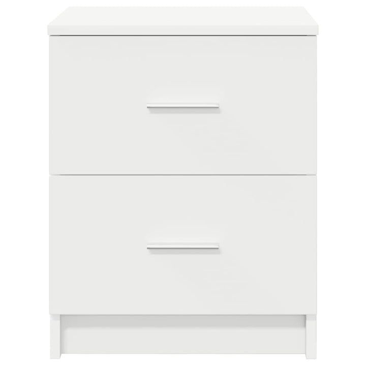 sengebord med 2 skuffer 40x36x50 cm hvid