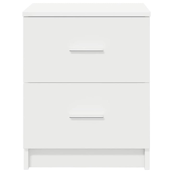 sengeborde 2 stk. med 2 skuffer 40x36x50 cm hvid