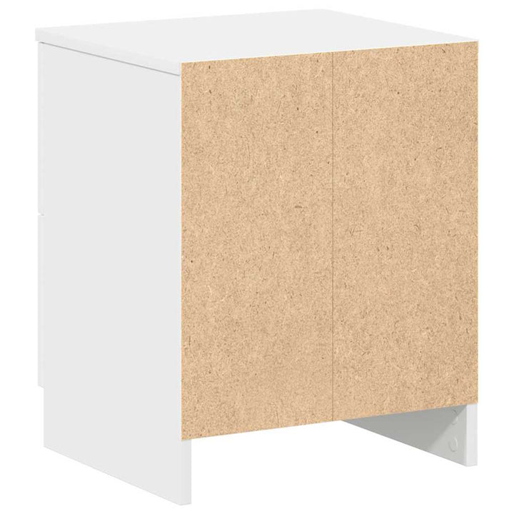sengeborde 2 stk. med 2 skuffer 40x36x50 cm hvid