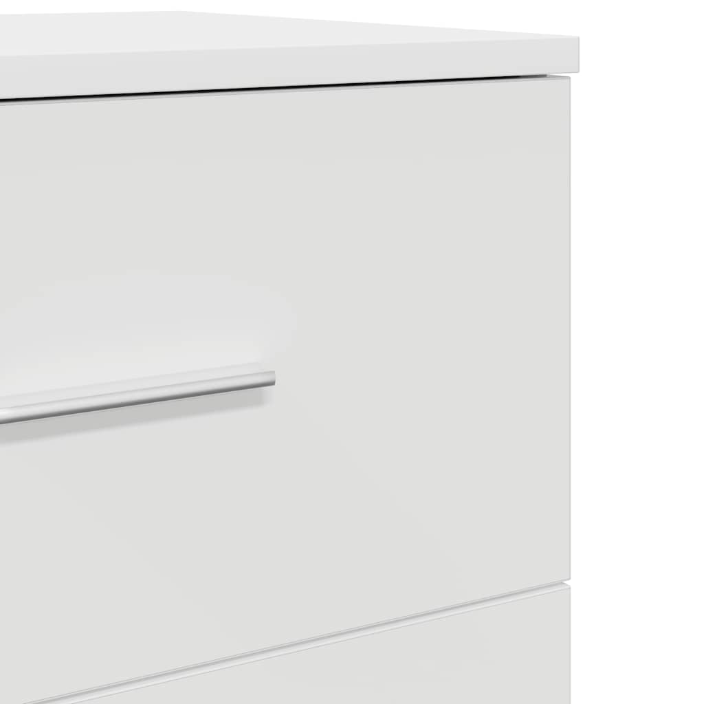 sengeborde 2 stk. med 2 skuffer 40x36x50 cm hvid