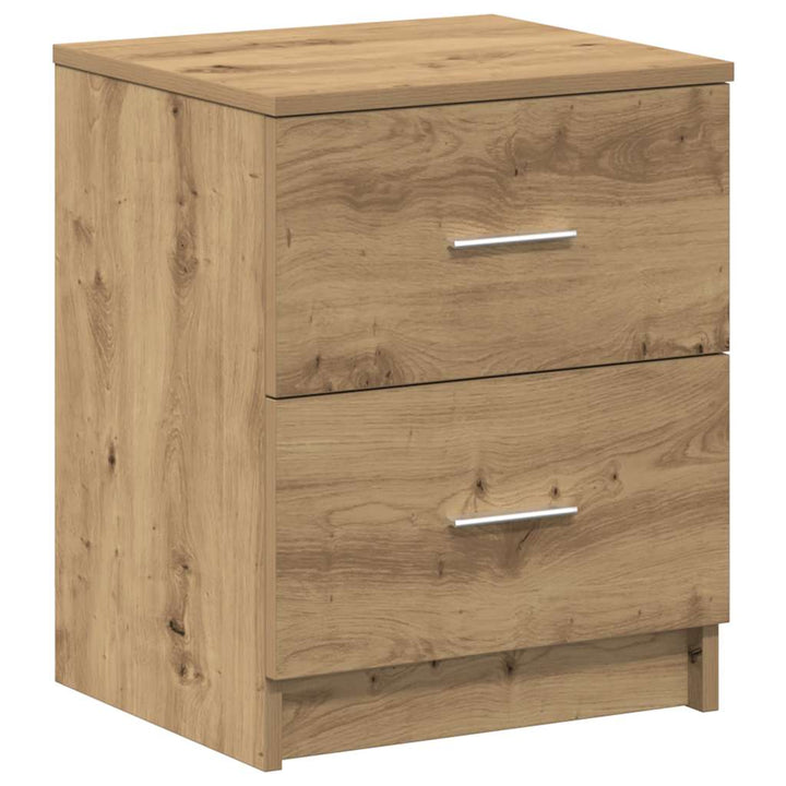 sengeborde 2 stk. med 2 skuffer håndlavet eg 40x36x50 cm