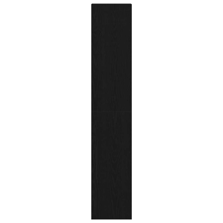 bogreoler stabelbare 2 stk. 30x30x80 cm konstrueret træ sort-eg
