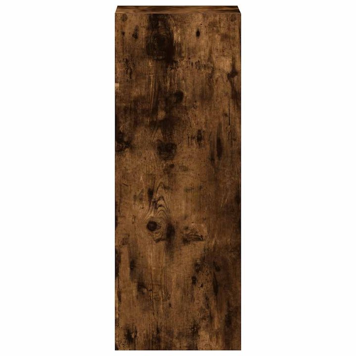 bogreol stabelbar 30x30x80 cm røget egetræsfinish