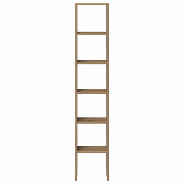 bogreoler stabelbare 2 stk. 30x30x80 cm egetræsfarvet