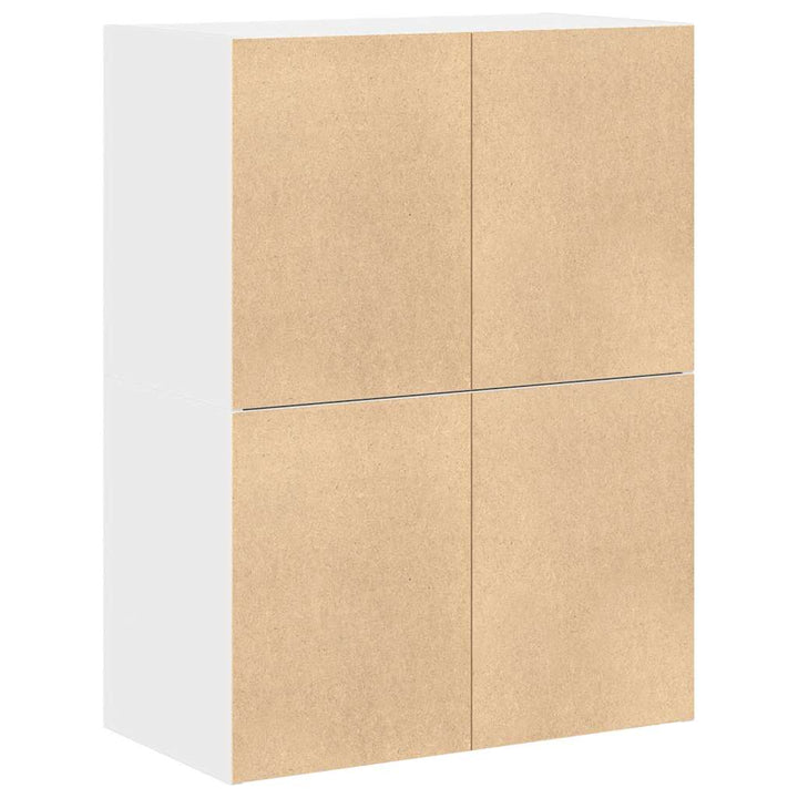skabe med 2 skuffer 2 stk. 60x31x40 cm konstrueret træ hvid