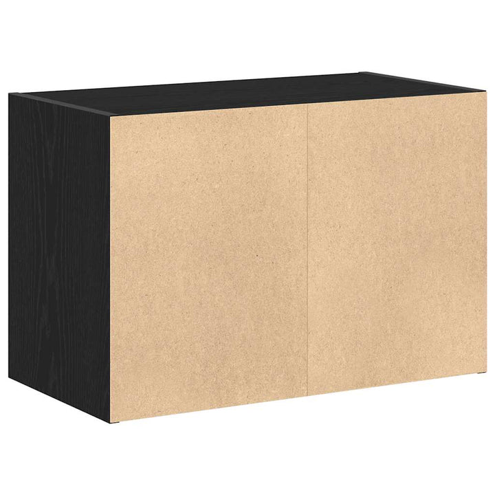 skab med 2 skuffer 60x31x40 cm konstrueret træ sort-eg