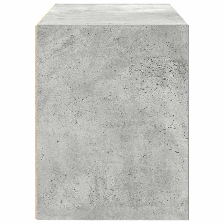 skab med 2 skuffer 60x31x40 cm konstrueret træ betongrå