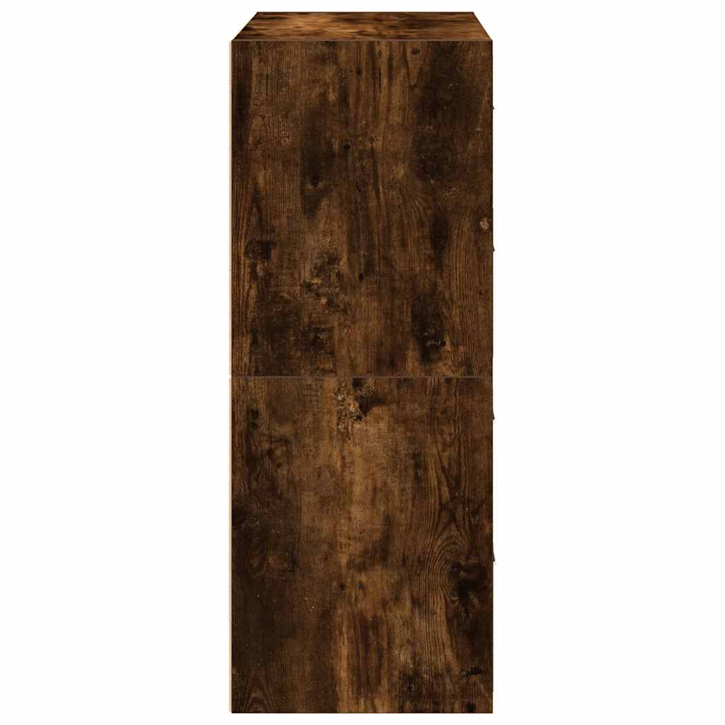 skabe med 2 skuffer 2 stk. 60x31x40 cm røget egetræsfarve
