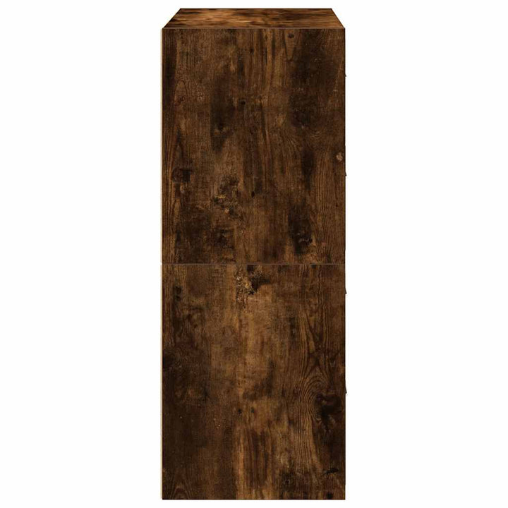 skabe med 2 skuffer 2 stk. 60x31x40 cm røget egetræsfarve