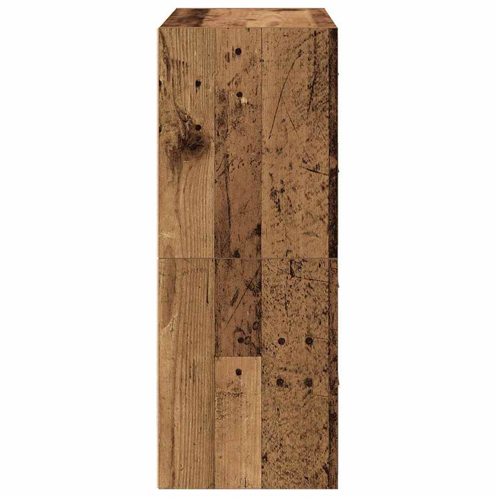 skabe med 2 skuffer 2 stk. 60x31x40 cm antikt træ