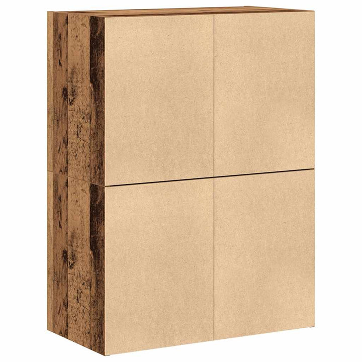 skabe med 2 skuffer 2 stk. 60x31x40 cm antikt træ