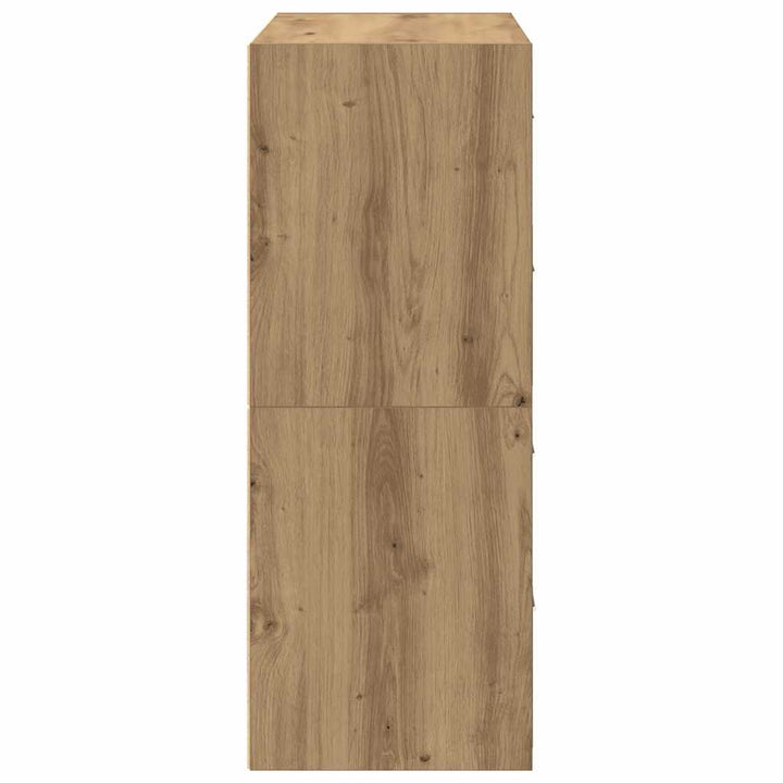 skabe med 2 skuffer 2 stk. 60x31x40 cm egetræsfarvet
