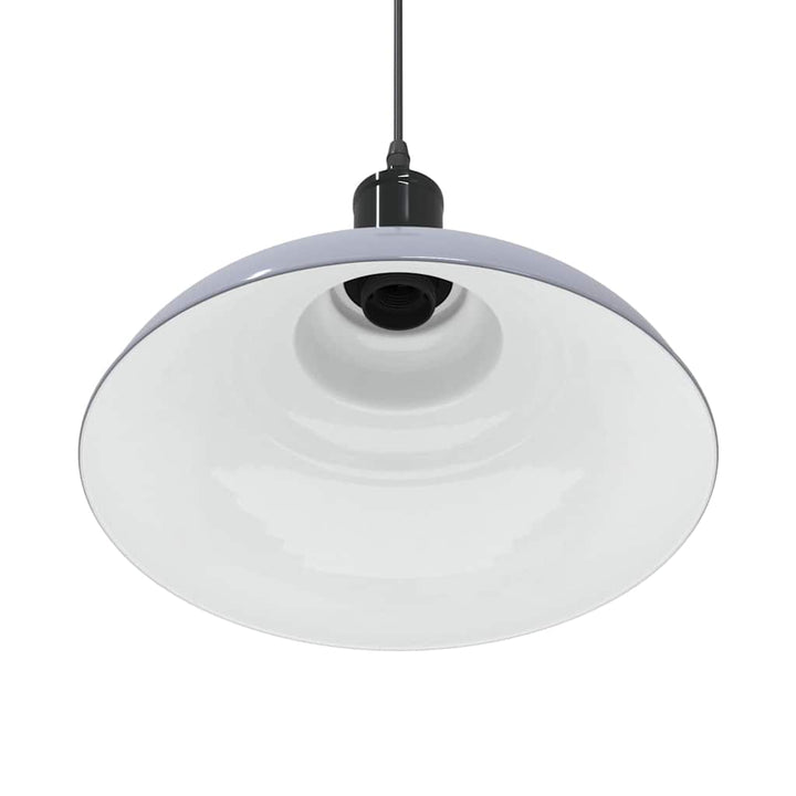 pendellampe højdejusterbar E27 Ø 31 cm metal glans grå
