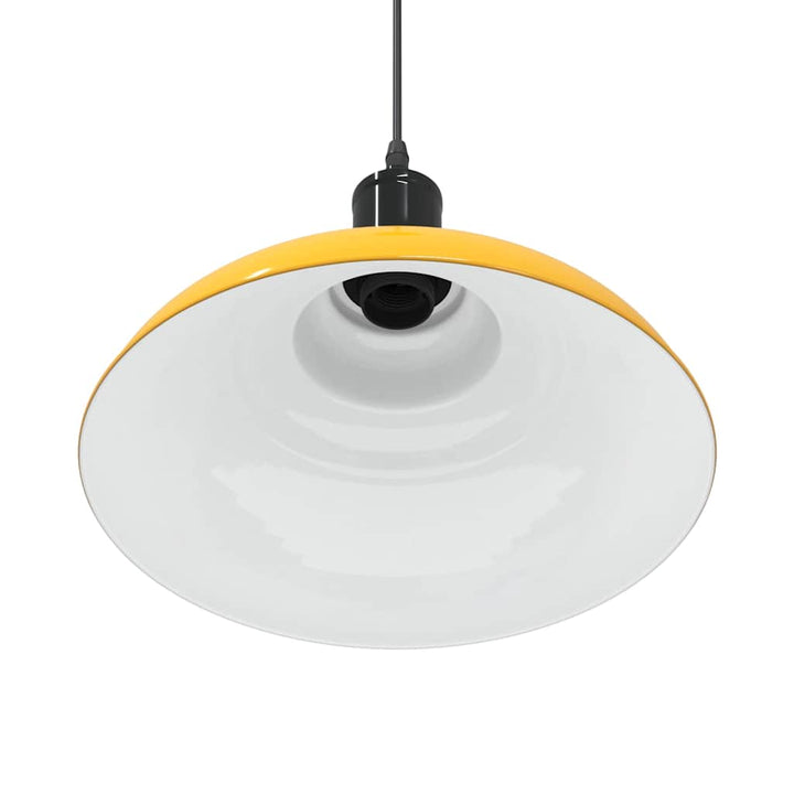 pendellampe højdejusterbar E27 Ø 31 cm metal glans gul