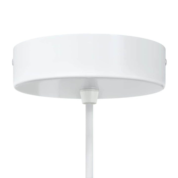 pendellamper 2 stk højdejusterbar E27 Ø 30 cm metal hvid