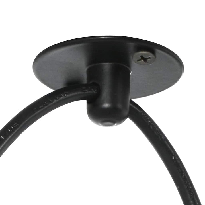 pendellampe med 3 lampeholdere E27 metal sort