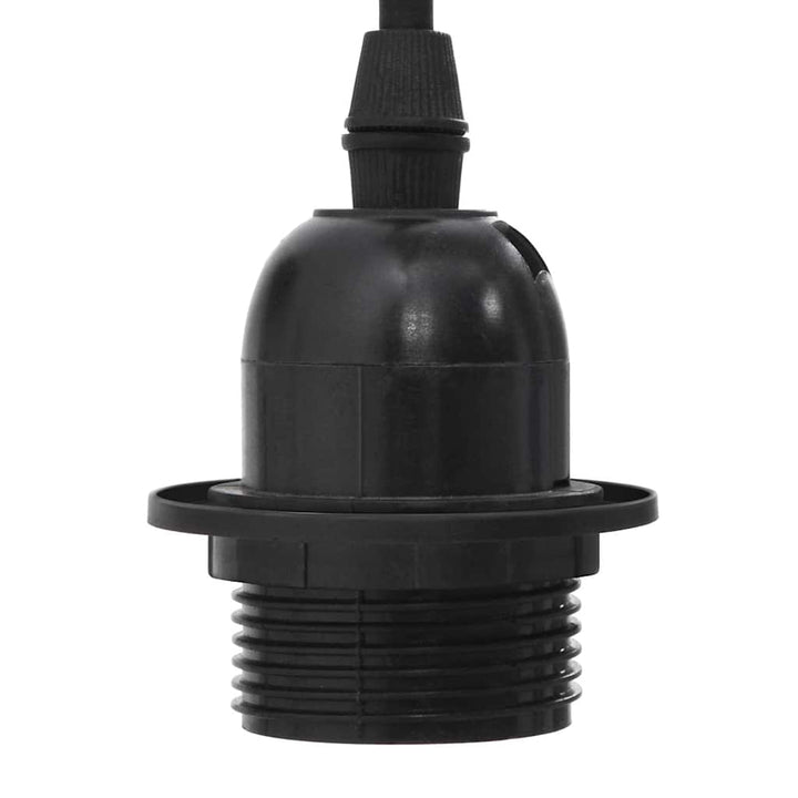 pendellampe med 6 lampeholdere E27 metal sort