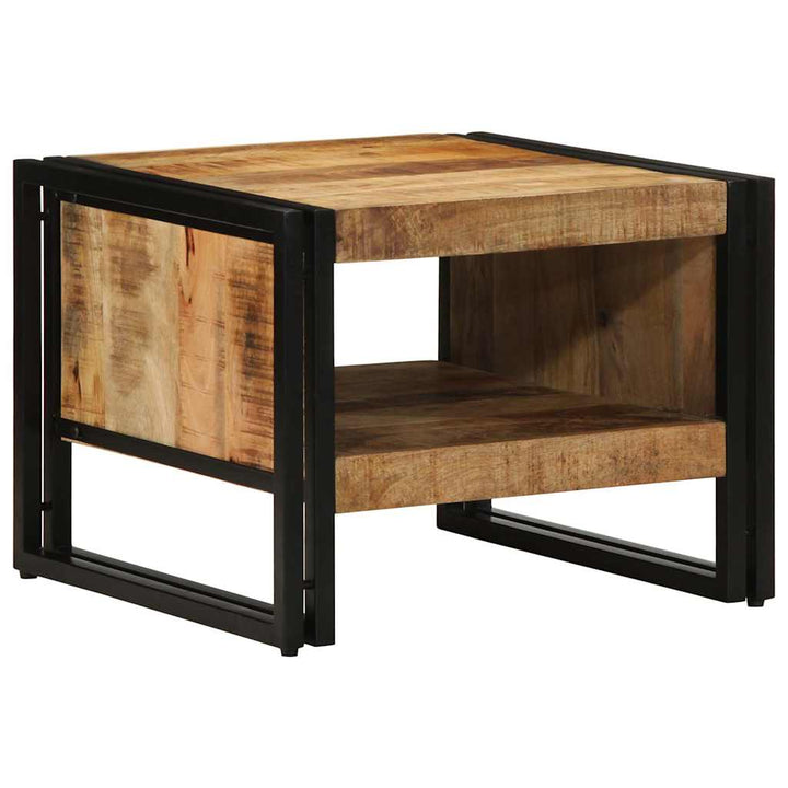 sofabord 50x50x38 cm massivt ru mangotræ